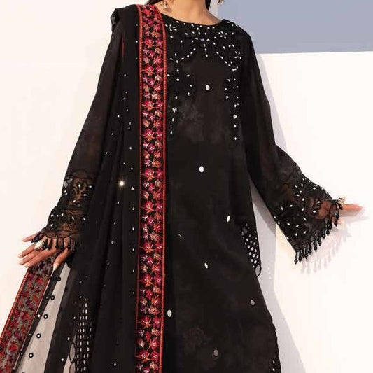 Charizma Unstitched Embroidered & Handwork Lawn Collection - LS384