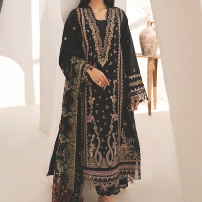 CinQ LUXE 3 PC LUXURY Embroidered LAWN - LS664