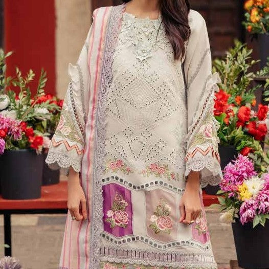 Parishay Embroidered Lawn Unstitched 3 PC - LS429