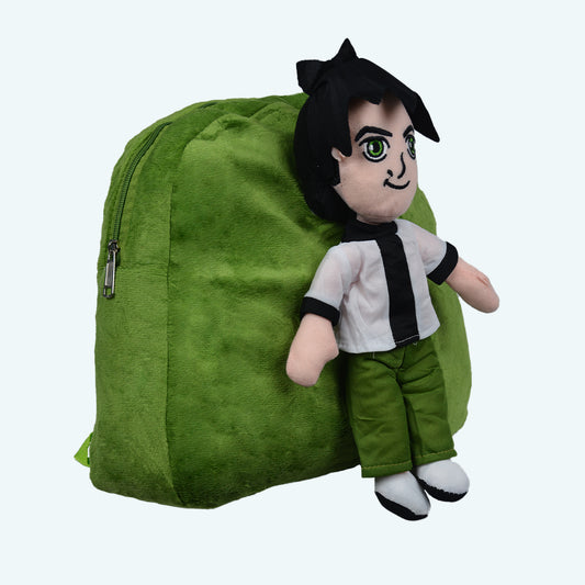 Ben10 - Kids Bag Kids Zipper Bag Backpack with Stuff Toy - KBP001