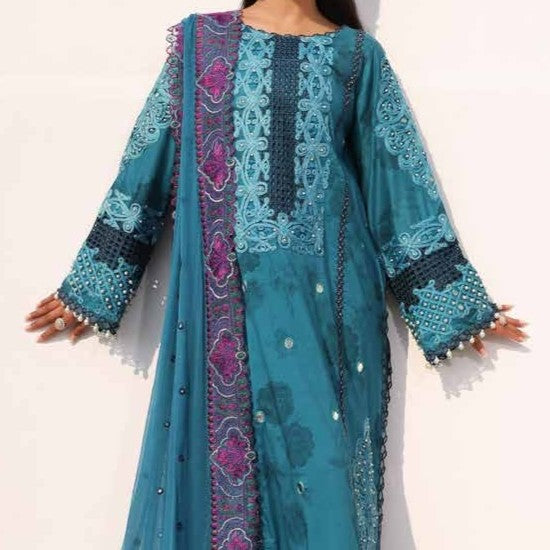 Charizma Unstitched Embroidered & Handwork Lawn Collection - LS379