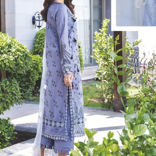 PANACHE Embroidered Lawn Unstitched 3PC Collection - LS659