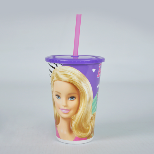 Barbie - Straw Glass Straw Cup Kids Straw Bottle - KSB003