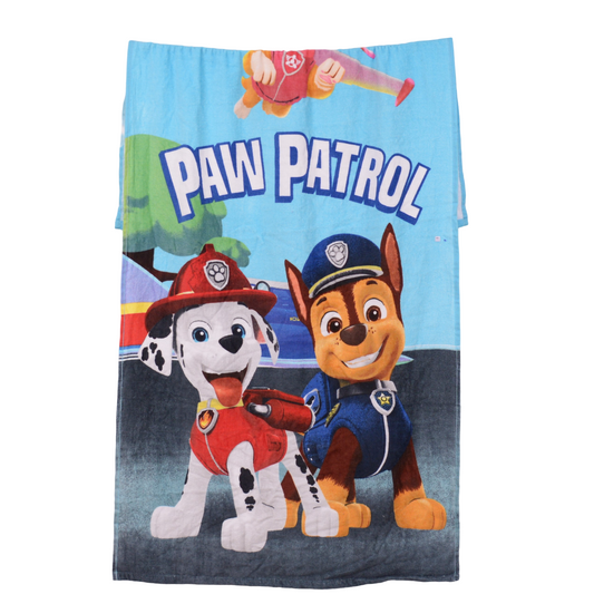 PAW PATROL - Velvet Printed Kids Towel Exports Leftover 100% Cotton - KBT015