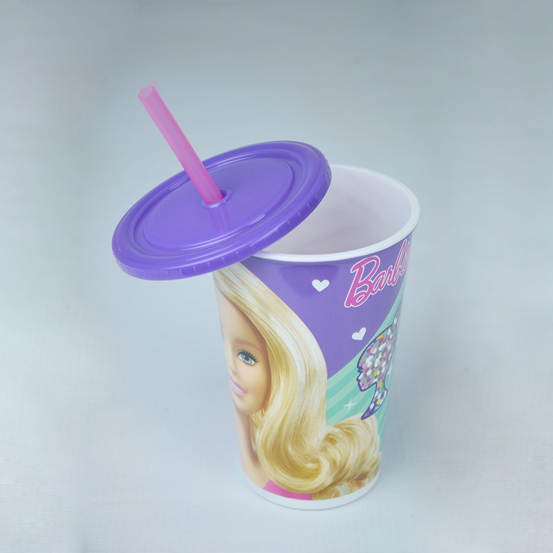 Barbie - Straw Glass Straw Cup Kids Straw Bottle - KSB003