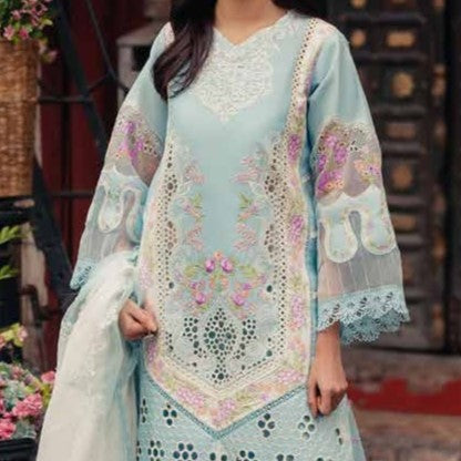 Parishay Embroidered Lawn Unstitched 3 PC - LS423