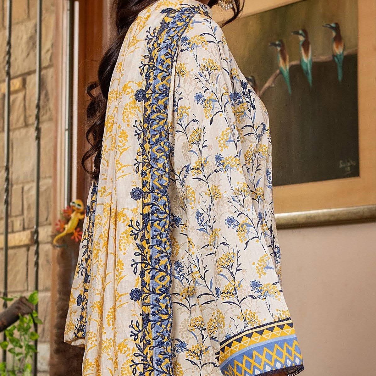 ZESH CUTWORK EMBROIDERED LAWN EDIT' 24 - LSWS012