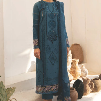 CinQ ESSENCE 3 PC LUXURY Embroidered LAWN - LS667