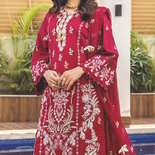 PANACHE Embroidered Lawn Unstitched 3PC Collection - LS662