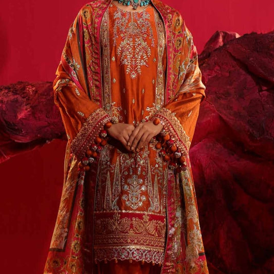 SALITEX JIHAAN 3PC Luxury Embroidered Collection vol. 01 2024 - LS728