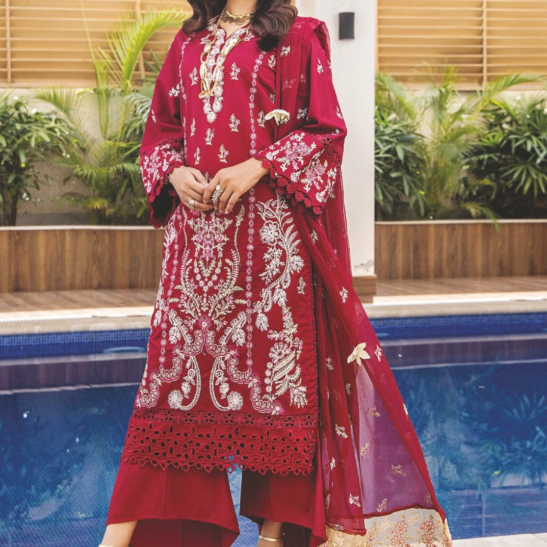 PANACHE Embroidered Lawn Unstitched 3PC Collection - LS662