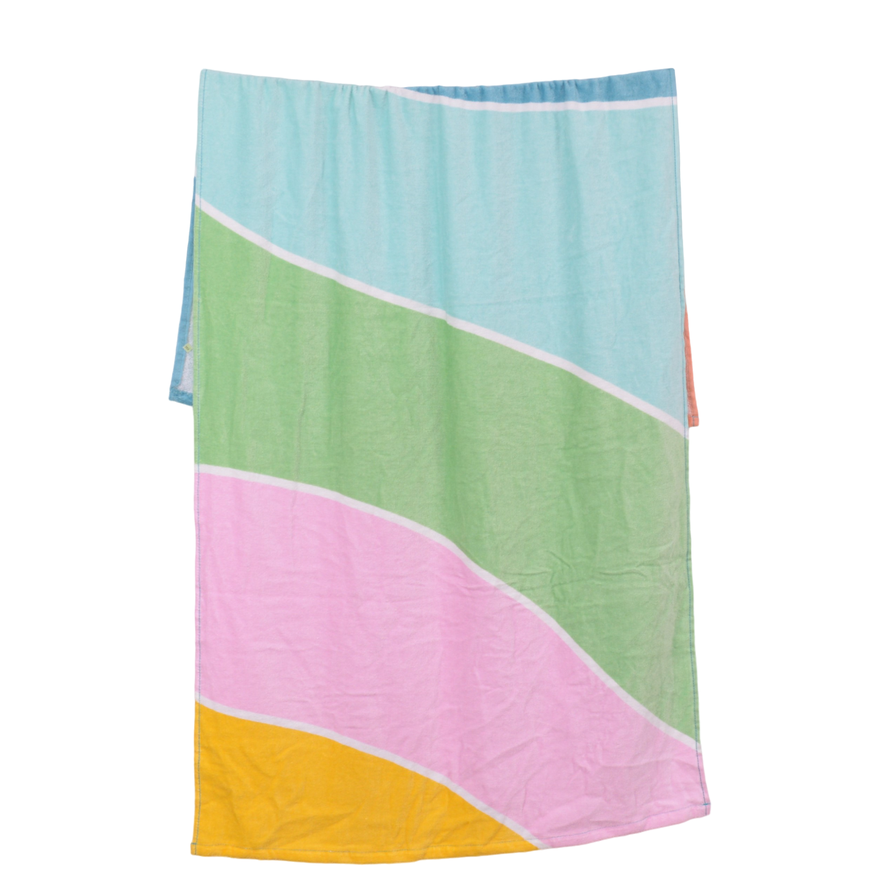 RAINBOW - Velvet Printed Kids Towel Exports Leftover 100% Cotton - KBT020