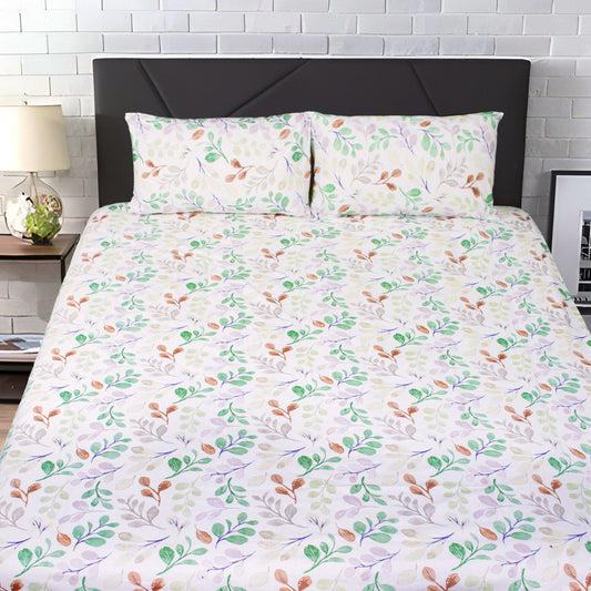 100% Cotton Exports Quality Printed King Bedsheet - CBS132