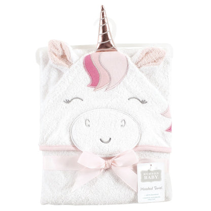 Hudson Baby - Cotton Hooded Towel - NB0138