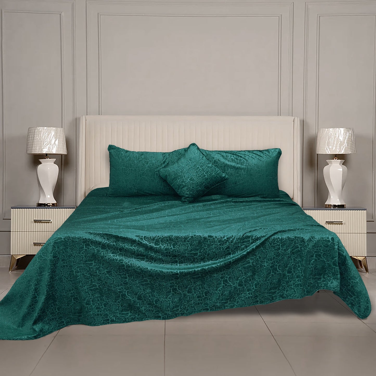 Crackle Velvet Soft, Smooth and Cozy Winter Bedspread - VBS001