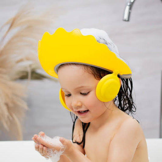 Baby Shampoo Cap Ear Protection Shampoo Hat Baby Kids Toddler Waterproof Bath Silicone Shower Cap Hairdressing Cap - NB0141