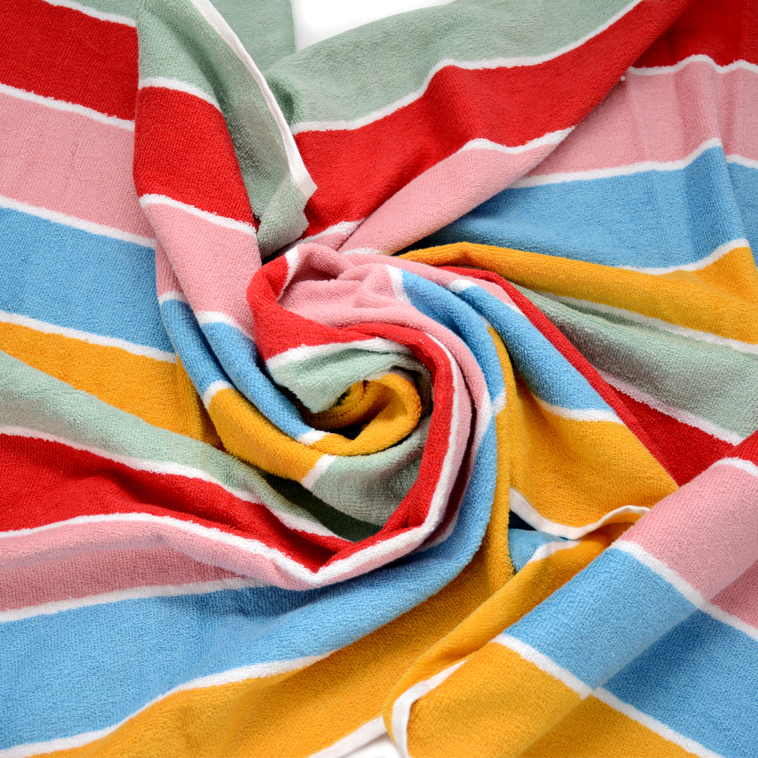 ROMAN STRIPE - Yarn Dyed Velvet Towels 100% Cotton - MINOR FAULT - MF007