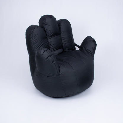 Black Hand Shape - Kids Bean Sofa - BS032