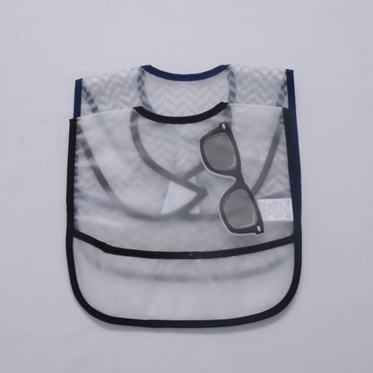 Hudson Baby 2 Pack PEVA Easy Clean Bibs With Crumb Catcher Pocket Glasses Print - NB053