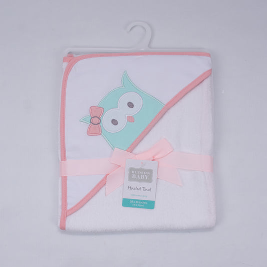 Hudson Baby - 100% Cotton Terry Hooded Towel & Wash Cloth - NB0101