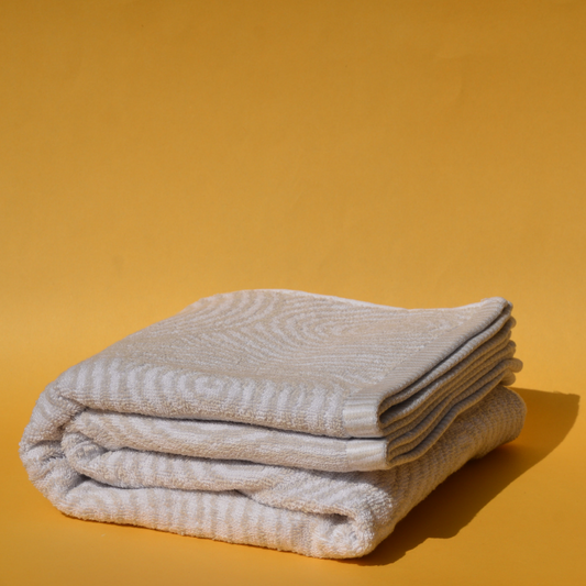WAVE GREY - Pure Cotton Soft Towel 19x34 - FT009