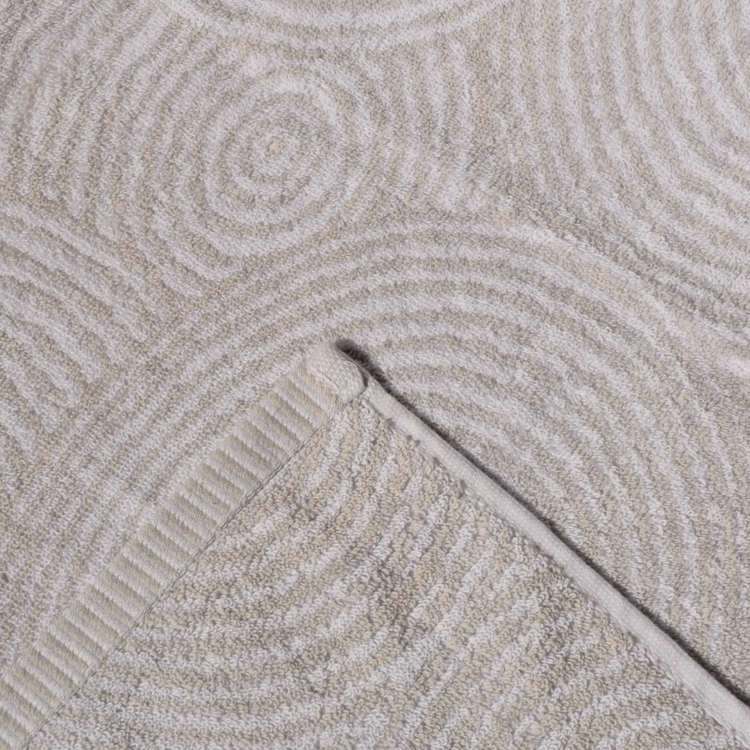 WAVE GREY - Pure Cotton Soft Towel 19x34 - FT009