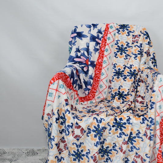 Plush Embossed Printed Fleece Blanket - PFB037