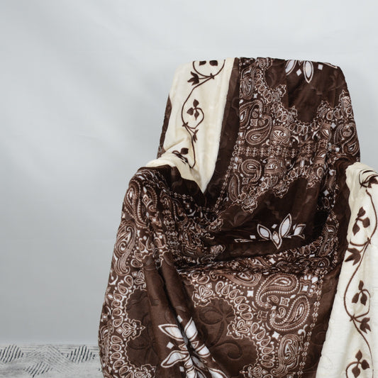 Plush Embossed Printed Fleece Blanket - PFB038