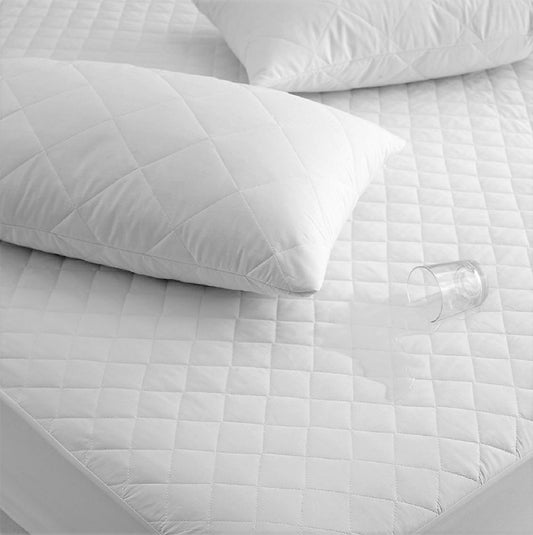 DOUBLE - Bed Quilted Waterproof Mattress Cover - MC001