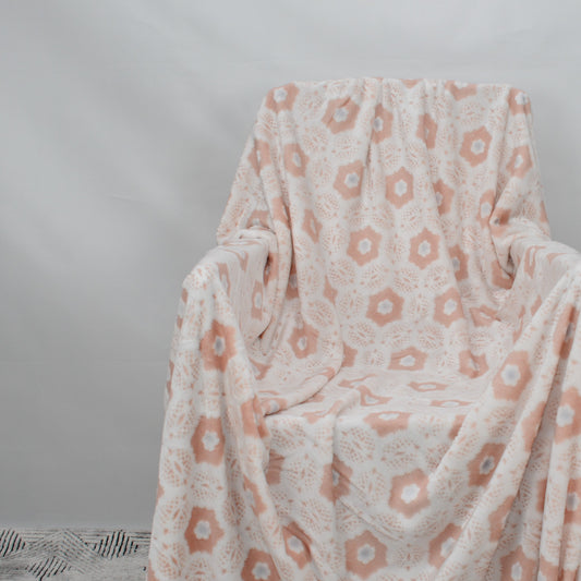 Plush Embossed Printed Fleece Blanket - PFB041