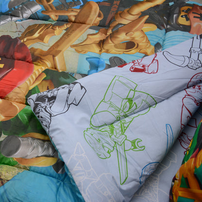 NINJA - Exports Cotton Kids Printed Comforter Set 3 Piece - KCS051