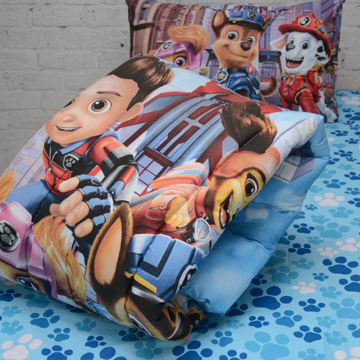 PAW PATROL - Exports Cotton Kids Printed Comforter Set 3 Piece - KCS052