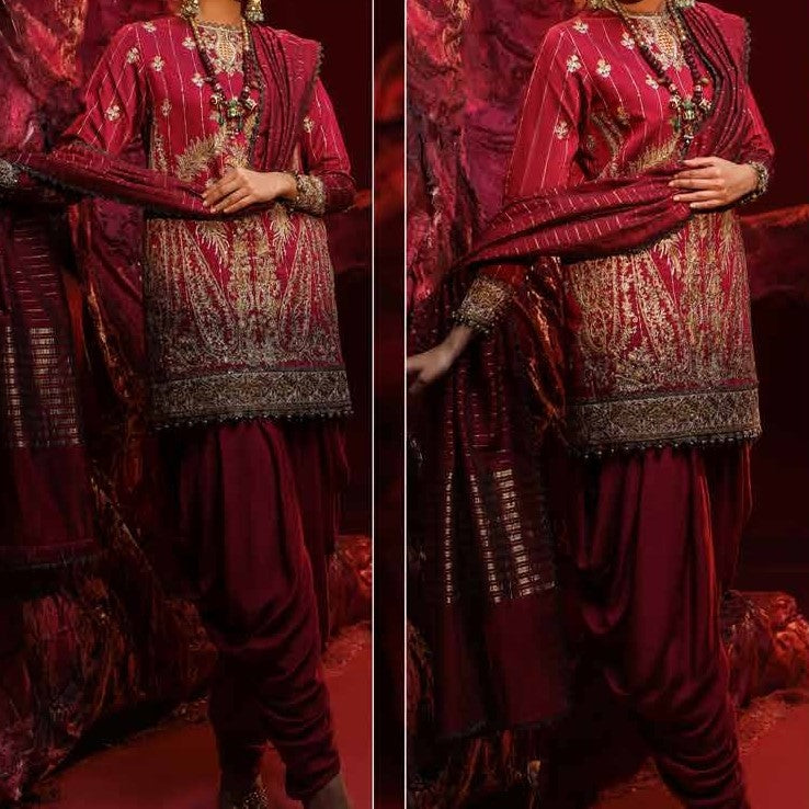SALITEX JIHAAN 3PC Luxury Embroidered Collection vol. 01 2024 - LS724