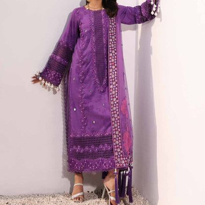 Charizma Unstitched Embroidered & Handwork Lawn Collection - LS380
