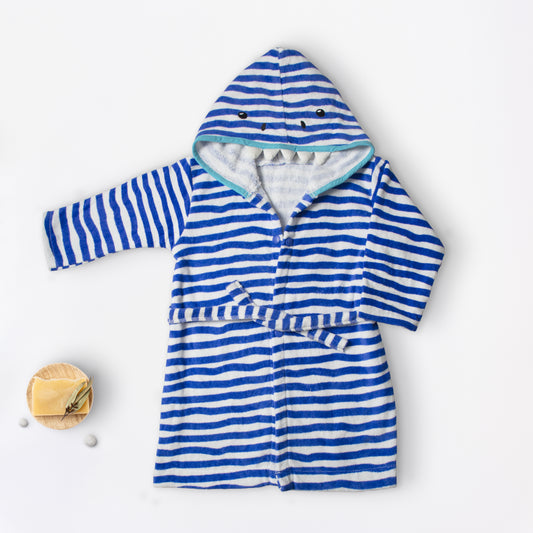 Exports Leftover 100% Cotton Kids Printed Bathrobe - KBR007