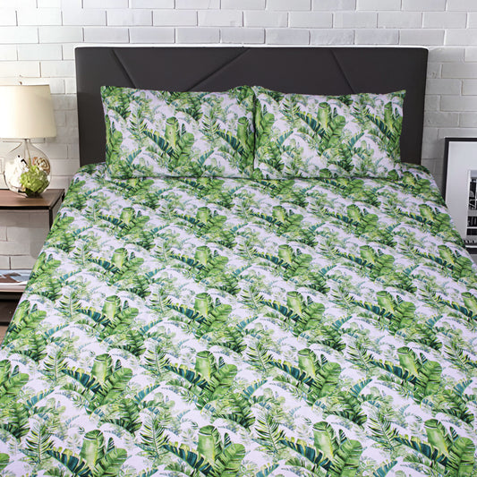 100% Cotton Exports Quality Printed King Bedsheet - CBS131