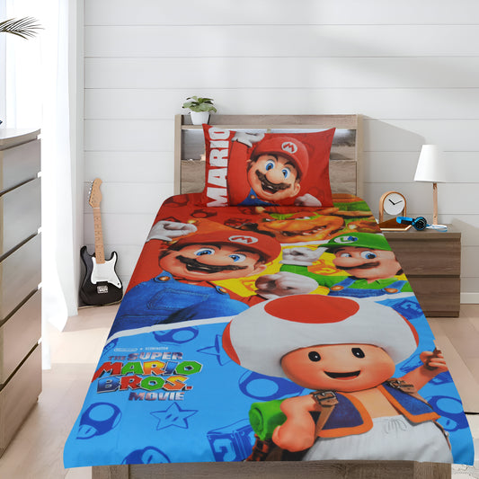 MARIO - Kids Exports Cotton Single Bedsheet - KCBS055
