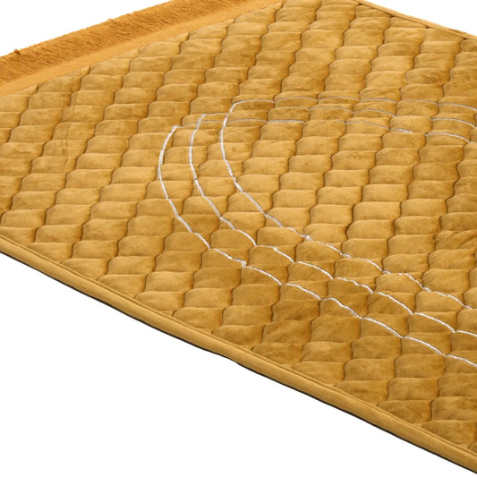 Premium Embroidered Soft Velvet Quilted Prayer Mat - PR038045