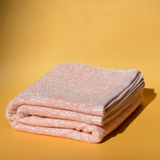 SPIRAL APRICOT - Pure Cotton Soft Towel 19x34 - FT007
