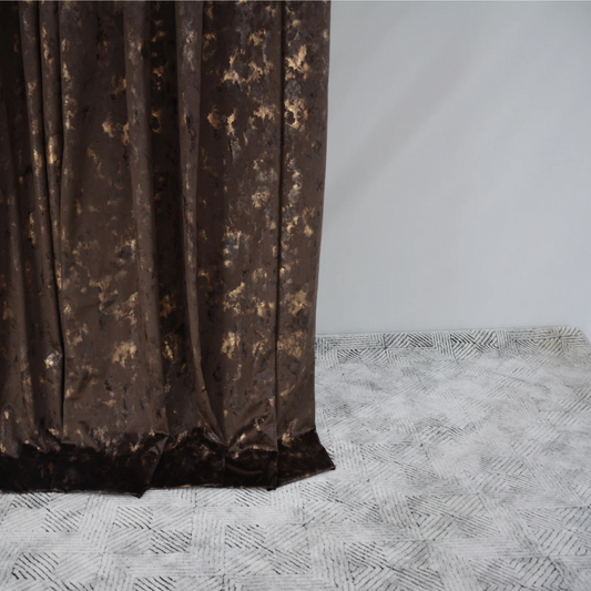 Leather Velvet Curtain